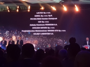 Gazele Biznesu 2018 for C2C sp. z o. o. prize-giving ceremony in Warsaw decoration screen
