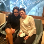 Ladies sitting and smiling in a business lobby in Hampton by Hilton hotel in Lublin C2C-sp.-z-o.o.-c2c-www.ctoc.pl-business-class-vip-enterprise-polyethylene-foil-production; innovative-company-in-Lublin-in-Polish-region-of-lubelskie; #C2C; #eZaopatrzenie; #lublin